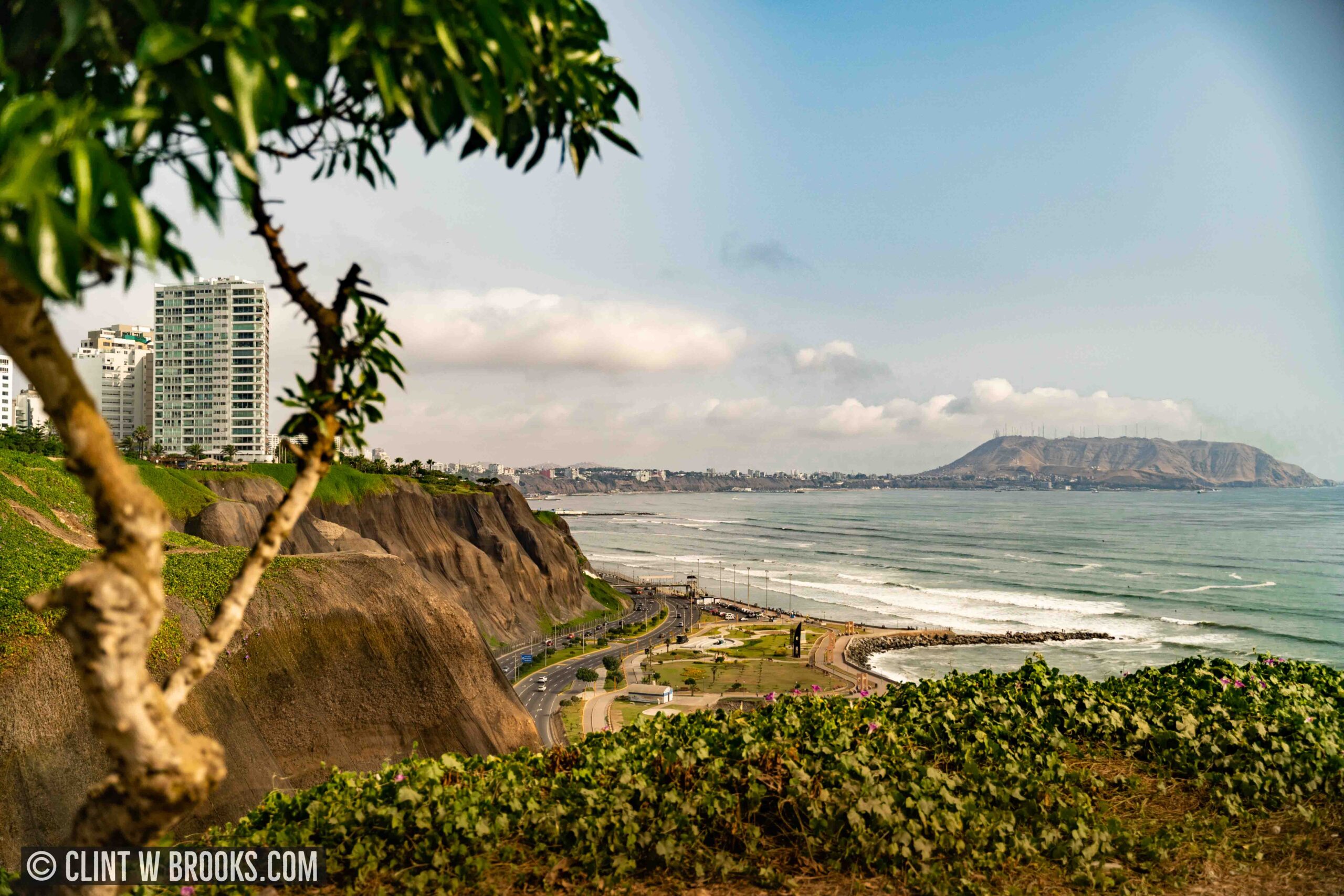 View of Costa Verde Lima, Peru